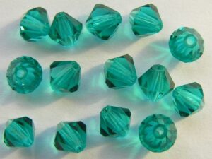 06-MC-60220 Bicones Blue Zircon 6 mm. 24 Pc.-0