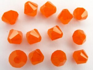 06-MC-81260 Bicones Orange Opal 24 Pc.-0