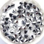 06-MC-00010-27000 Bicones Crystal Full Labrador ( silver) 24 Pc-0