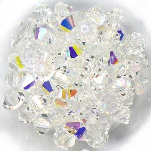 06-MC-00010-28701 Bicone Crystal AB 6 mm. 24 Pc.-15268