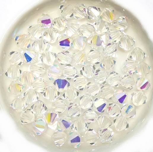 06-MC-00010-28701 Bicone Crystal AB 6 mm. 24 Pc.-15266
