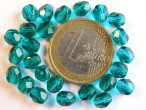 0100373 Emerald groen facet 6 mm.-0