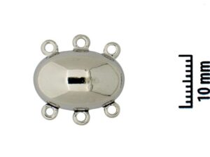 14556-03-06 Magnetic Clasp Real Rhodium Plated 17 x 11.5 mm.-0