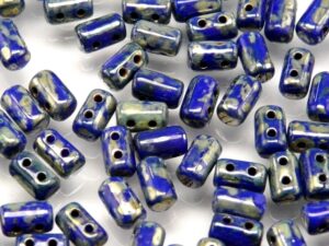 Rul-33050-43400 Opaque Sapphire Silver Travertin Rulla 10 gram-0