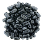 BRI-23980-14400 Hematite Czech Mate Bricks 40 Pc.-0