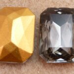 40010-Oc Octagon Black Diamond Gold Foiled 25×18 mm-0
