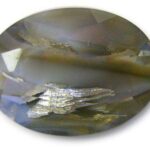 46010SV-Ov Oval Grey Silverfoil. 18 x 13 mm.-0