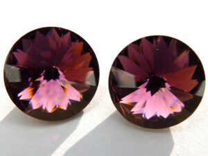 14 mm. 204 Amethyst 1122 Swarovski Rivoli-2837