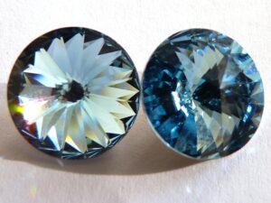 14 mm. 202 Aquamarine 1122 Swarovski Rivoli-2846