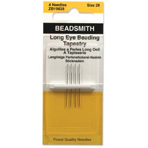 ZB19828 (BN 280) Long Eyed Beading Tapestry Needle 32 mm.-0 ZB19828 (BN 280) Long Eyed Beading Tapestry Needle 32 mm.-0