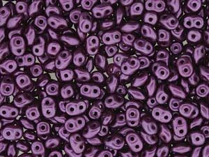 SD-02010-25032 Pastel Pearl Bordeaux Purple Matubo SuperDuo