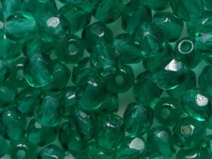 FP1-04-50720 Emerald Czech Glass Facet Firepolish 4mm 50 stuks - Afbeelding 1