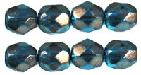FP-04-69266CR Halo Azurite Facet 4 mm. 50 Pc.-0
