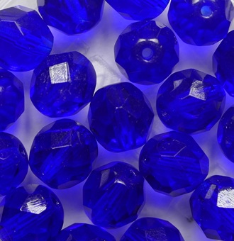 FP1-08-30070 Dark Sapphire Czech Glass Facet Firepolish 8 mm FP1-08-30070 Dark Sapphire Czech Glass Facet Firepolish 8 mm