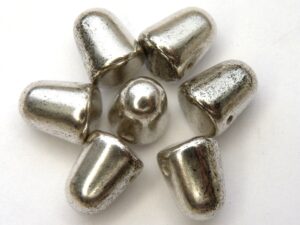 GDR-00030-81002 Crystal Old Silver Gumdrops 10 x 7 mm. 6 St.-0