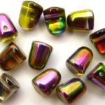 GDR-00030-95000 Crystal-Magic Orchid Gumdrops 10 x 7 mm. 8 St.-0