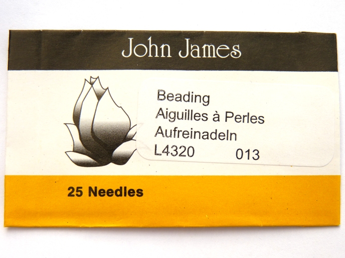 #13.L4320 John James Beading Naalden #13, 25 stuks-0