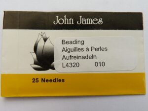 #10.L4320 John James Beading Naalden #10, 25 stuks-0