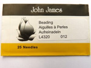 #12.L4320 John James Beading Naalden #12, 25 stuks-0