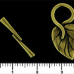 J68-00-ABR : Philodendron Toggle: Antique Brass-0