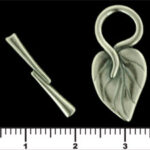 J68-00-ASL : Philodendron Toggle: Antique Silver-0