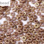 O-03000-15695 Chalk White Lila Gold Luster O bead ® 5 gram-0
