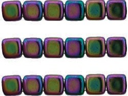 CMT-23980-21495 CzechMates Tile Bead Iris - Purple 20st.-0