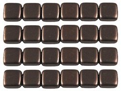 CMT-25036AL CzechMates Tile Pastel Pearl Dark Brown 12 Pc.-0