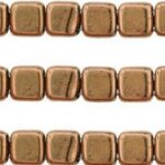 CMT-23980-90215 CzechMates Tile Golden Bronze. 12 stuks-0