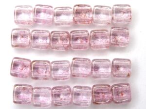 CMT-00030LP CzechMate Tile Luster Transparent Topaz Pink 22 Pc.-1623