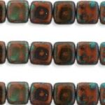 CMT-13600T CzechMates Tile Bead Picasso Umber 20st.-0