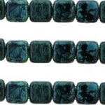 CMT-23980T CzechMates Tile Bead Picasso Jet 22 st.-0