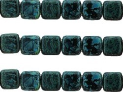 CMT-23980T CzechMates Tile Bead Picasso Jet 22 st.-0