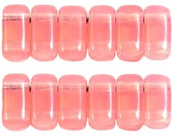 BRI-71010 Milky Pink CzechMate Brick beads 40 Pc.-2677