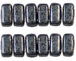 BRI-23980-14400 Hematite Czech Mate Bricks 40 Pc.-4582