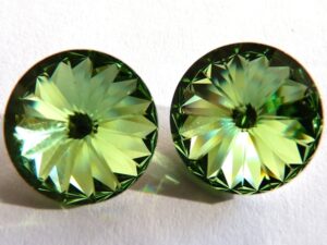 14 mm. 214 Peridot 1122 Swarovski Rivoli-2847