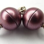 Acryl Magnetic Clasp: Lila Mat 10 mm.-0