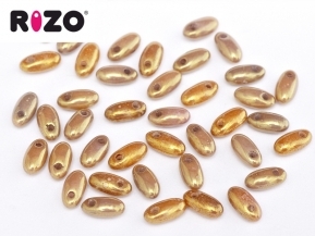 Riz-03000-14497F Chalk White - Antique Gold Luster-0