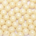 04-R-03000-14413 Chalk White-Champagne Luster round 4 mm. 100 pc.-0