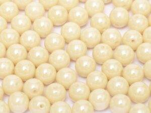 04-R-03000-14413 Chalk White-Champagne Luster round 4 mm. 100 pc.-0