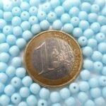 04-R-63000 Light Opaque Blue Turquoise round 4 mm. 100 Pc.-0