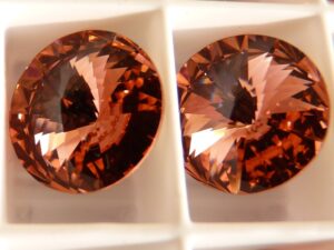 14 mm. 262 Rose Peach 1122 Swarovski Rivoli-2854