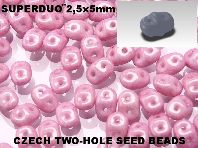 SD-03000-14494 Opaque White Lila/Pink Luster. 10 gram-0