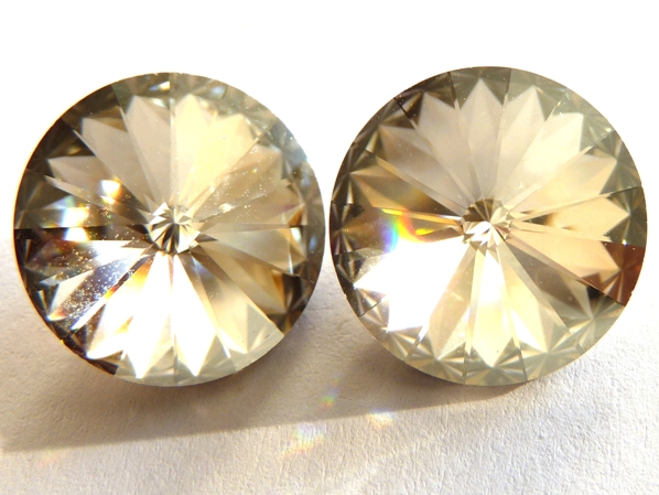 14 mm. 001-SSHA Crystal Silver Shade 1122 Swarovski Rivoli-2838