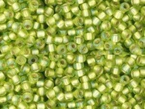 TR-11-2024F Silver-Lined Frosted Rainbow Lime Green-0