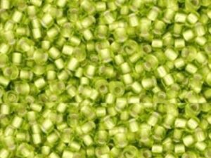 TR-11-0024F Silver-Lined Frosted Lime Green-0