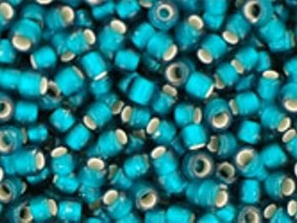 TR-11-0027BDF Silver-Lined Frosted Teal-0 TR-11-0027BDF Silver-Lined Frosted Teal-0