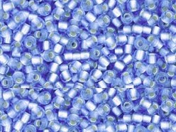 TR-11-0033F Round 11/0 : Silver-Lined Frosted Lt Sapphire-0