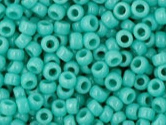 TR-11-0055 Round 11/0: Opaque Turquoise-0 TR-11-0055 Round 11/0: Opaque Turquoise-0