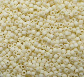 TR-15-0051F Opaque Frosted Lt Beige Toho rocailles 15-0 color 51F TR-15-0051F Opaque Frosted Lt Beige Toho rocailles 15-0 color 51F